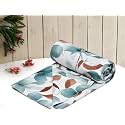 RRC Super Soft Microfiber Cotton Double Duvet Cover/Comforter Cover/Rajai Cover/Blanket Cover/Quilt Cover King Size 90X 100(Inches) with Zipper with Four Corner Ties