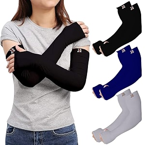 rrc uv sun protection arm sleeves for men amp women upf 50 arm cover for outdoor sports bikingcricketcycling golf winter special