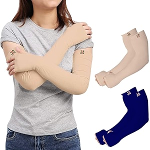rrc uv sun protection arm sleeves for men amp women upf 50 arm cover for outdoor sports bikingcricketcycling golf winter special black color - 1 pair