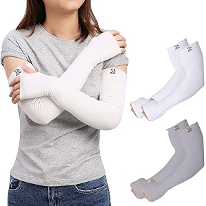 rrc uv sun protection arm sleeves for men amp women upf 50 arm cover for outdoor sports bikingcricketcycling golf winter special black color - 1 pair