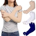 RRC UV Sun Protection Arm Sleeves for Men &amp; Women, UPF 50 Arm Cover for Outdoor Sports. Biking,Cricket,Cycling, Golf Winter Special Black Color - 1 Pair