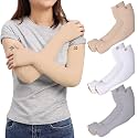 RRC UV Sun Protection Arm Sleeves for Men &amp; Women, UPF 50 Arm Cover for Outdoor Sports. Biking,Cricket,Cycling, Golf Winter Special Black Color - 1 Pair