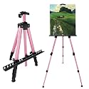 RRFTOK Pink 17-66 Inch Adjustable Art Easel Stand for Painting and Sign