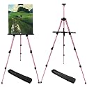 RRFTOK Pink 2 Pack Adjustable Art Easel Stand for Painting and Sign