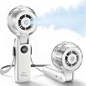 Rrtizan Handheld Misting Fan Portable - Personal Mister Fan Blow Cold Air,5000mAh Rechargeable Battery,100 High Speed,Water Spray Cooling for Summer Outdoor Travel Beach Lash Makeup,Cruise (Beige)