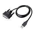 RS232/USB A 2.0 to D-sub 25pin Male Program Cable D-Series USB Pump Controllers P/N 68-1247-504 480-7996-00(1.8M,USB A -DB25 Male)
