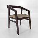 Solid Sheesham Wood Arm Chair Set of 1 for Living Room | Armchair for Outdoor &amp; Balcony | One Seater Sofa Chair | Dining Chair | Rosewood, Walnut Finish