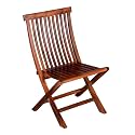 Sheesham Wooden Folding Chair Standard Size Wood Chairs for Home &amp; Living Room Relaxing Chairs (Honey Finish, Set of 2)