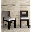 Solid Sheesham Wood Set of 6 Dining Chairs Only | Wooden Six Seater Dinning Chair with Cushion for Kitchen & Dining Room | Rosewood, Chestnut Finish (6 Seats)