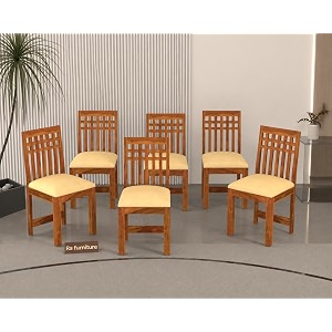 wooden dining chairs only  dining room furniture with cushions  set of 6  study chair with cushion for dining honey