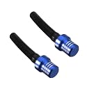 2Pcs ATV Gas Tank Vent Hose Air Vent Hose Gas Fuel Cap Universal CNC Tank Valve Vent Tube with Check Ball Aluminum Breather for YZ80 YZ85 YZ125 YZ250 YZ250F YZ400F YZ426F YZ450F Blue