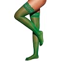 RSLOVE Women's Lace Top Thigh High Sheer Stockings Antiskid Silicone Ultra Shimmery Pantyhose