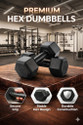 RSN Black PVC Dumbbell Set 1 Pair