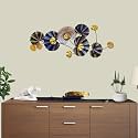 RSN Metal Metal Aesthetic Wall Art Sculpture Hanging For Living Room/Bedroom/Home/Office (Multi: Aesthetic) 33X13 Inch