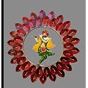 RSN Metal Metal Krishna Wall Decor/Hanging/Home Decor For Living Room Size-22 Inch - Multicolor