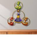 RSN Retro Style Decorative Vintage 5 Musician Doll Metal Wall Art Frame, Wall Hangings for Home Decoration, Wall Sculpture for Living Room, Bedroom (Size: 40X15IN)