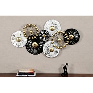 rsn retro style metal handpainted rustic iron wall hanging of aesthetic art sculpture for home office wall decorwall hanging 36 x 20 inches