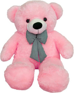 rss soft toys stuffed toys 3 feet pink teddy bear for girlsboys for special birthdaysvalentinedays  88cm  - 89 cm pink