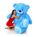RSS SOFT TOYS Stuffed toys 3 feet Blue teddy bear for girls/boys for special birthdays/Valentinedays ( 88cm)  - 89 cm (Blue)