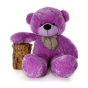 RSS SOFT TOYS Stuffed toys 3 feet Purple teddy bear for girls/boys for special birthdays/Valentinedays ( 88cm)  - 89 cm