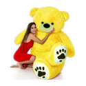 RSS SOFT TOYS Stuffed toys 3 feet Yellow teddy bear for girls/boys for special birthdays/Valentinedays ( 88cm)  - 89 cm