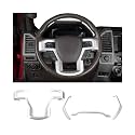 RT-TCZ Dashboard Panel Cover Interior Trim Kit Decoration Interior Accessories for Ford F150 2015-2020 (Silver)