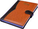 RTC Leather Cover B5 Diary Ruling 365 Pages (Black with Brown)