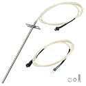RTD Temperature Probe Sensor Compatible with Z-Grill 700 Series:700C、700D、700D6、700E、7002B、7002E Pellet Grill, High Precision Real-Time BBQ Thermometer Probe