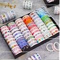 RTHD Washi Tape Set, Cute Unicorn Decorative Masking Tapes, DIY Crafts, Scrapbooking, Bullet Journals, Planners, Random Colour (Pack of 30 Rolls)