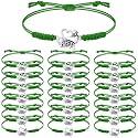 Rtteri 20 Pcs Cheerleader Gifts Cheer Bracelet Girls Charm Bracelet Adjustable Cheerleader Gifts For Cheer Team Jewelry Accessories Bulk