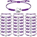 Rtteri 20 Pcs Cheerleader Gifts Cheer Bracelet Girls Charm Bracelet Adjustable Cheerleader Gifts For Cheer Team Jewelry Accessories Bulk
