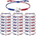 Rtteri 20 Pcs Cheerleader Gifts Cheer Bracelet Girls Charm Bracelet Adjustable Cheerleader Gifts For Cheer Team Jewelry Accessories Bulk