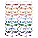 Rtteri 20 Pcs Cheerleader Gifts Cheer Bracelet Girls Charm Bracelet Adjustable Cheerleader Gifts For Cheer Team Jewelry Accessories Bulk