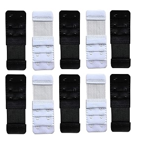 rtx save your bra increase bra hook extender-2 hook - 3 rows with extra elastic black