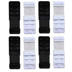 rtx save your bra increase bra hook extender-2 hook - 3 rows with extra elastic black