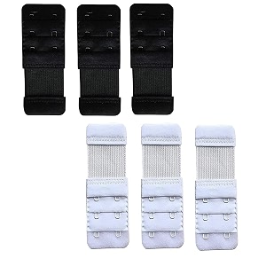 rtx save your bra increase bra hook extender-2 hook - 3 rows with extra elastic black