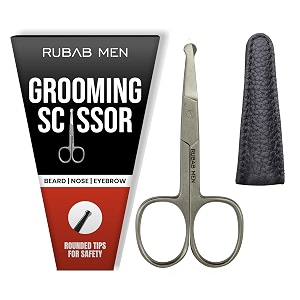 rubab men personal grooming small scissor for nose hair mustache amp beard