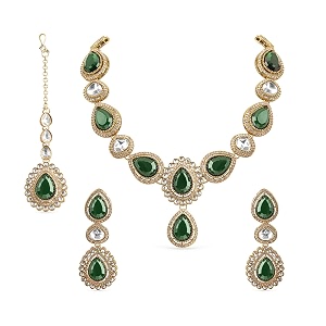 Rubans AD Zircon Bridal Bold Statement Necklace