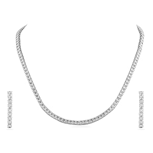 Rubans AD Zircon Bridal Bold Statement Necklace