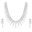 Rubans AD Zircon Bridal Necklace Earrings Jewellery