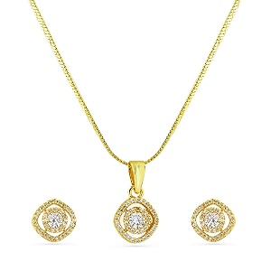 Rubans AD Zircon Chic Pendant Necklace for