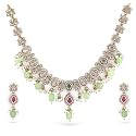 Rubans AD Zircon Designer Drop Necklace Set