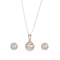 Rubans AD Zircon Traditional Pendant Necklace Set