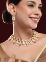 RUBANS Brass Gold-plated Gold, Red, Green Jewellery Set
