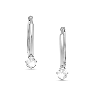 rubans demifine gold plated stainless steel hoops huggies earrings for women