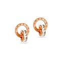 Rubans Demifine Gold Plated AD Zircon Hoops Huggies Earrings For Women