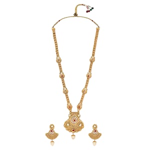 Rubans Gold Plated Bridal Drop Pendant Jewellery