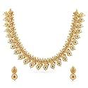 Rubans Gold Plated Festive Temple Jewellery Set