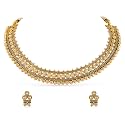 Rubans Gold Plated Royal Necklace Set for