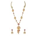 Rubans Gold Plated Traditional Necklace Set with